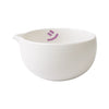 Matcha Bowl White mit Ausguss(Purple Smiley)