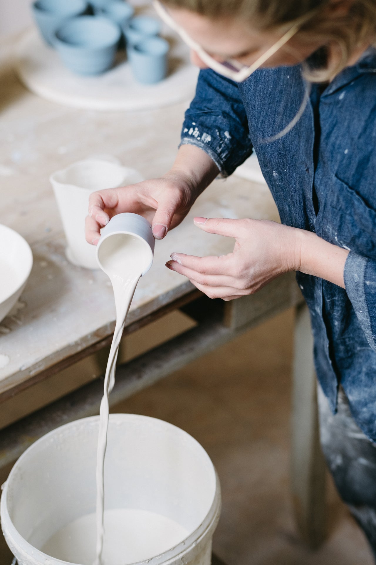 Handgemachter Keramik-Becher